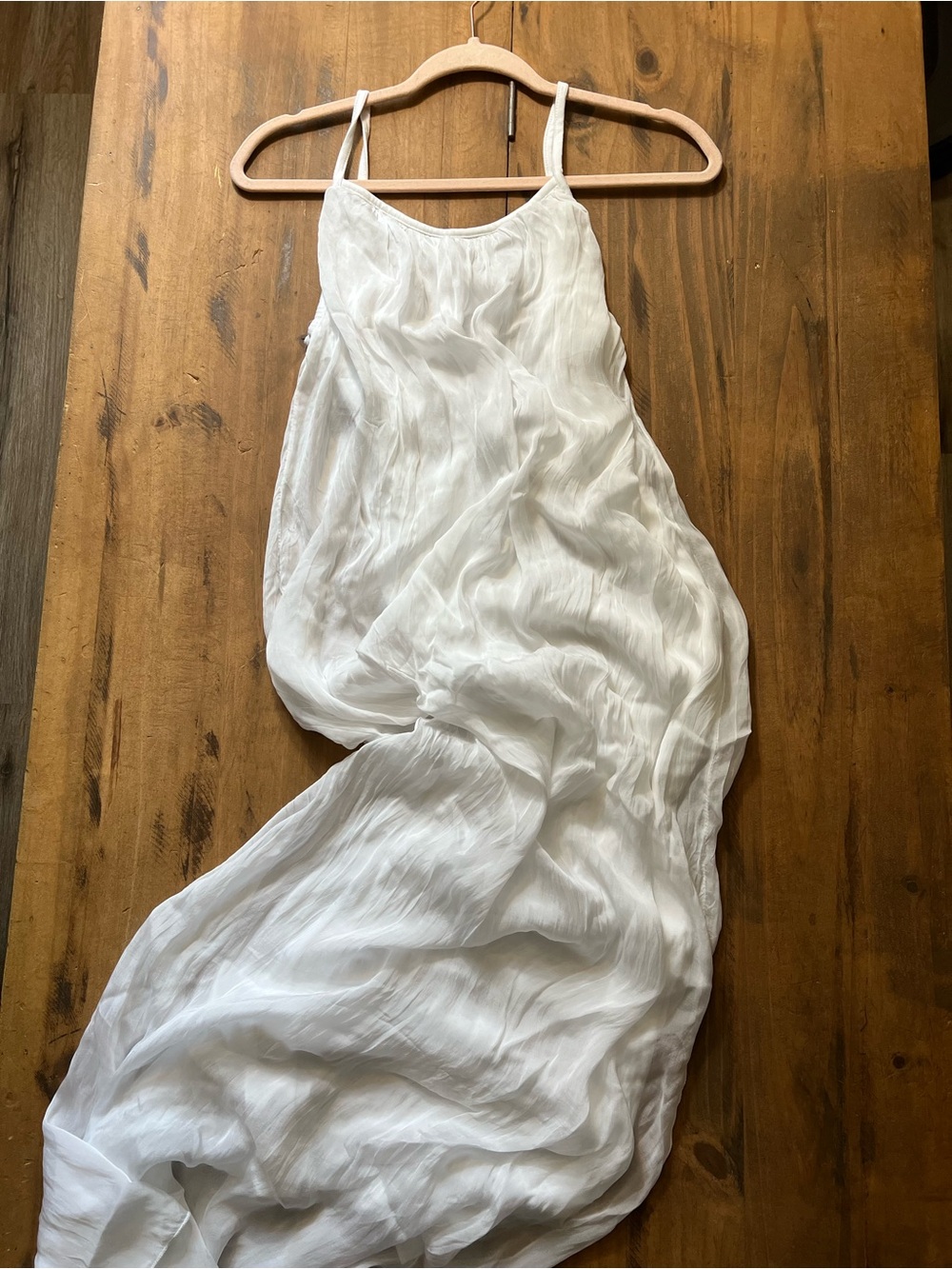 White Lightweight Slip Dress